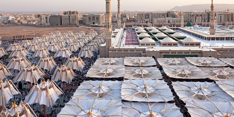 Madinah广场遮阳项目，世界上最大的可变遮阳屋面
