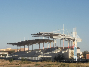 张掖沙漠体育公园张拉膜看台工程