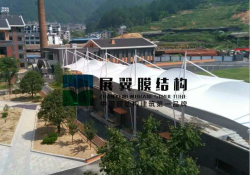 义乌学校张拉膜结构看台工程