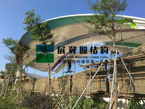 厦门海沧儿童公园张拉膜结构看台工程