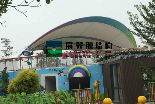 厦门海沧儿童公园张拉膜结构看台工程