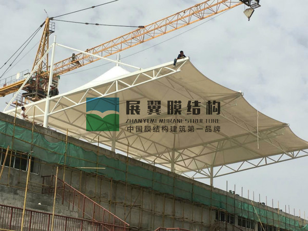 宁夏中宁张拉膜结构主席台工程