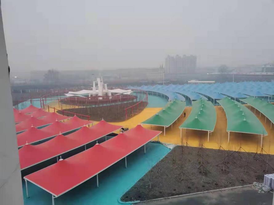 黑龙江铁力集市大棚膜结构工程