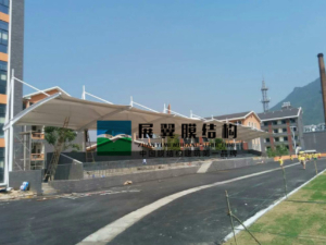 义乌学校张拉膜结构看台工程