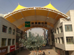 兰州金牛街膜结构屋顶大棚二期工程